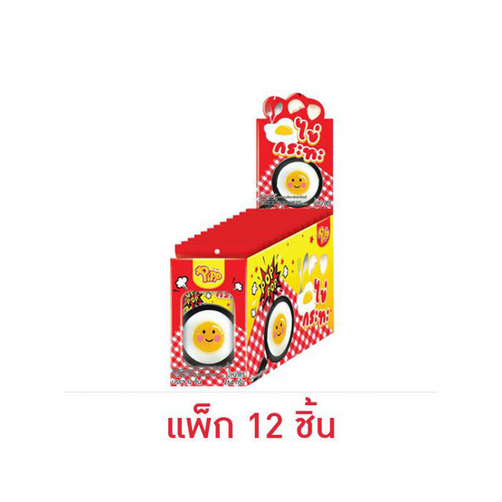 พิพ เจลลี่รูปไข่ดาวพร้อมป๊อบปิ้งแคนดี้สตรอเบอร์รี่ 22 กรัม (แพ็ก 12 ชิ้น)