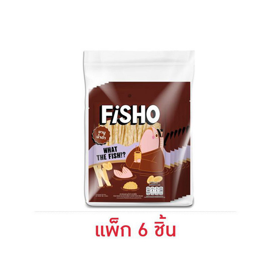 ฟิชโช ปลาเส้นรสชาบูน้ำดำ 30 กรัม (แพ็ก 6 ชิ้น)