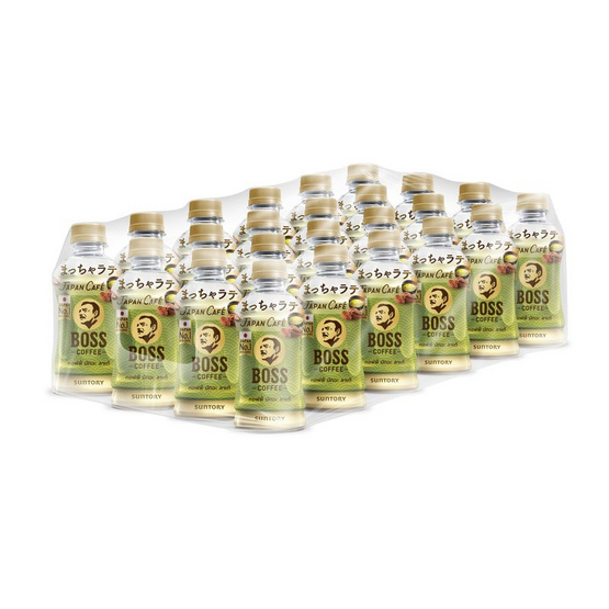 บอสคอฟฟี่ เจแปน คาเฟ่ มัทฉะ ลาเต้ 250 มล. ยกลัง 24 ขวด