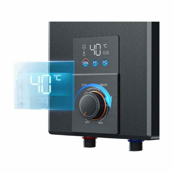 Midea เครื่องทำน้ำอุ่น 4800 วัตต์ รุ่น MWH-48EMBNTH(B)-BB