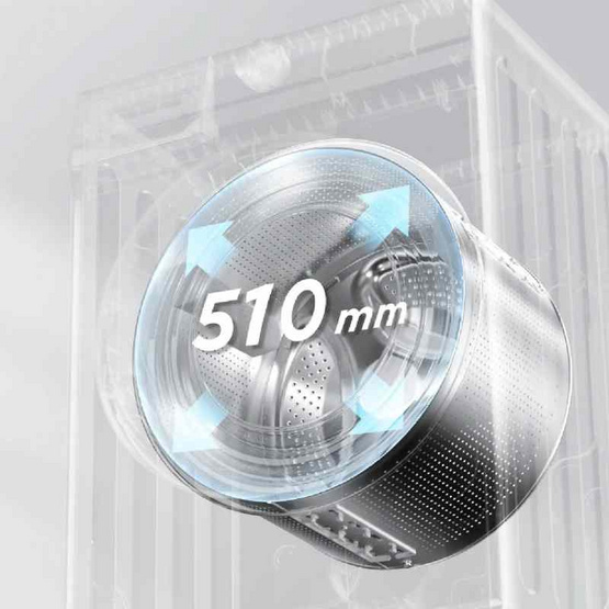 Midea เครื่องซักผ้าฝาหน้า ฝาหน้า 1 ถัง BLDC อินเวอร์เตอร์ 8.5 กิโลกรัม รุ่น MF100W85B