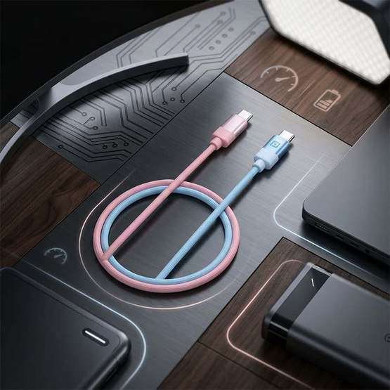 D-Power สายชาร์จ Type C to C  รุ่น CB-V02