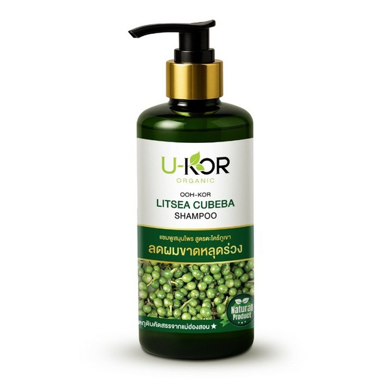 U-KOR แชมพูสมุนไพร Orcanic Ooh-kor Shampoo 300 ml