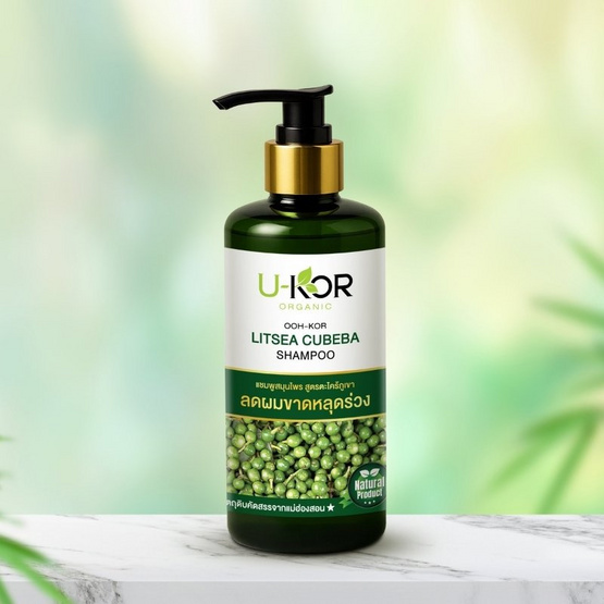 U-KOR แชมพูสมุนไพร Orcanic Ooh-kor Shampoo 300 ml