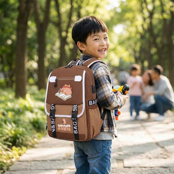 Fancybag กระเป๋าสะพาย BROWN-CUTE