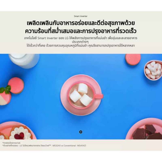 LG ไมโครเวฟ ความจุ 42 ลิตร รุ่น MS4295DIS