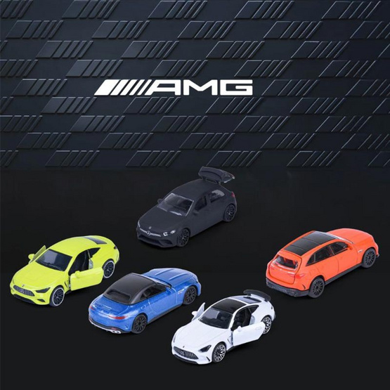 Majorette ชุดโมเดลรถ รุ่น Mercedes-AMG จำนวน 5 คัน