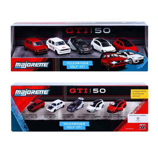 Majorette ชุดโมเดลรถ Volkswagen รุ่น Golf GTI จำนวน 5 คัน
