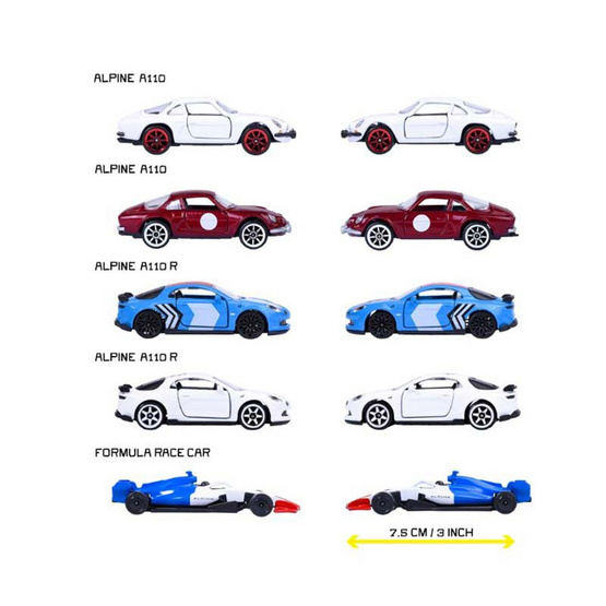 Majorette ชุดโมเดลรถ Alpine จำนวน 5 คัน