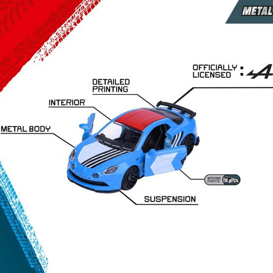 Majorette ชุดโมเดลรถ Alpine จำนวน 5 คัน