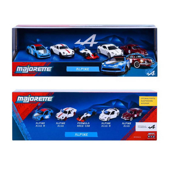 Majorette ชุดโมเดลรถ Alpine จำนวน 5 คัน