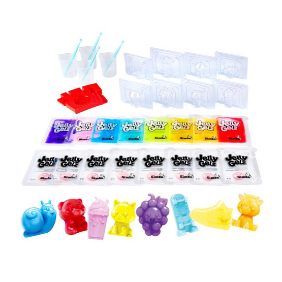 Simba Toys Jelly Gelz Lifestyle Set ชุดทำสกุชชี่เจล 8 แบบ