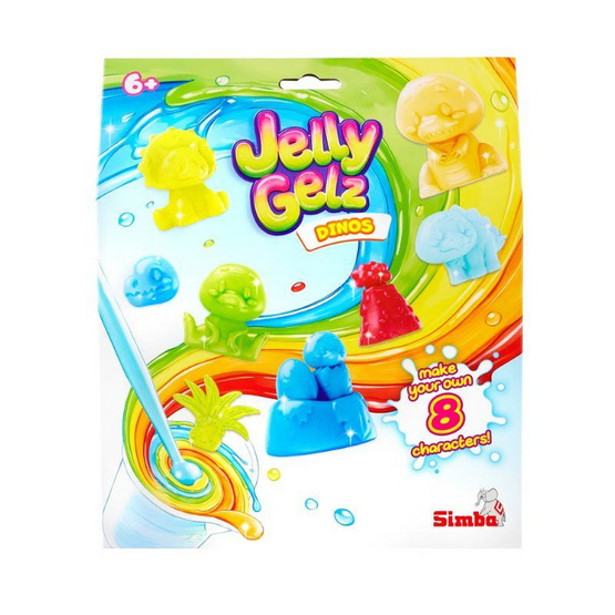 Simba Toys Jelly Gelz Dinos Set ชุดทำสกุชชี่เจล 8 แบบ
