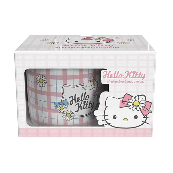 FOFO แก้วปากกว้างหูจับกลม รุ่น CT-U7-KT45-1 Hello Hitty ขนาด 370 มล.