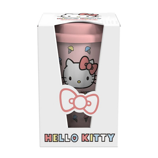 FOFO แก้วทรงสูงฝาซิลิโคน รุ่น CT-U11-KT36-1 Hello Kitty ขนาด 450 มล.
