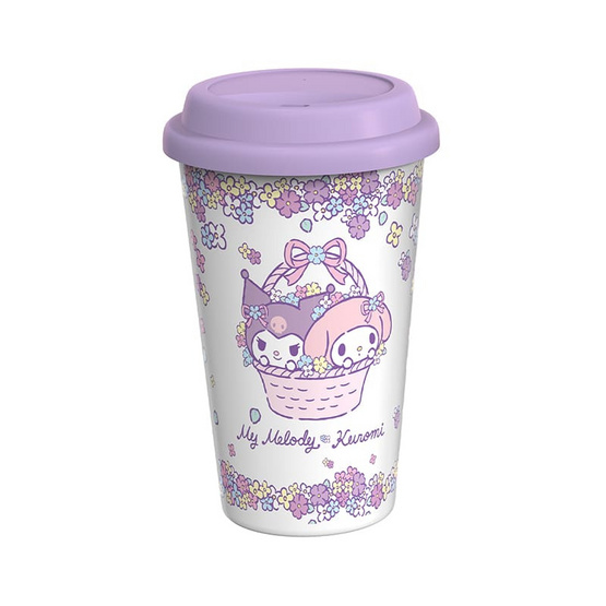 FOFO แก้วทรงสูงฝาซิลิโคน รุ่น CT-U11-KM03-1 My Melody&Kuromi ขนาด 450 มล.