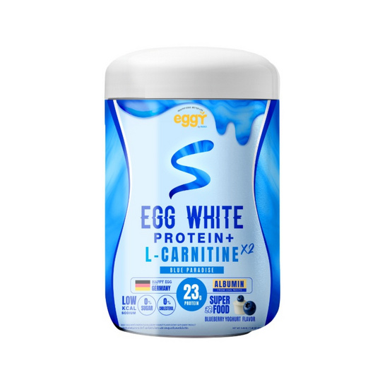 EGGY S โปรตีนไข่ขาว พลัส รสบลูเบอร์รี่ผสมกลิ่นโยเกิร์ต บรรจุ 210 กรัม