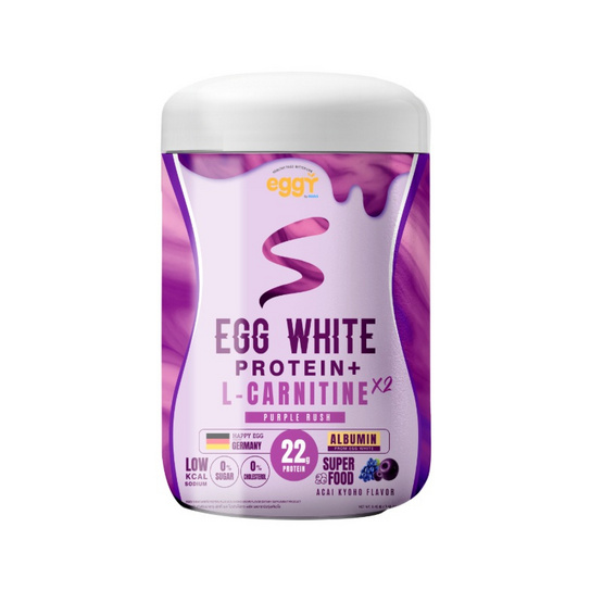 EGGY S โปรตีนไข่ขาว พลัส รสอาซาอิองุ่นเคียวโฮ บรรจุ 210 กรัม
