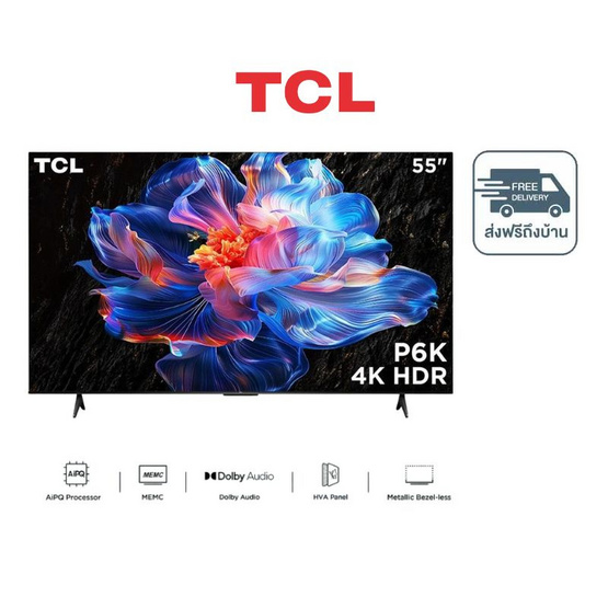 TCL GOOGLE LED TV  55 นิ้ว รุ่น 55P6K