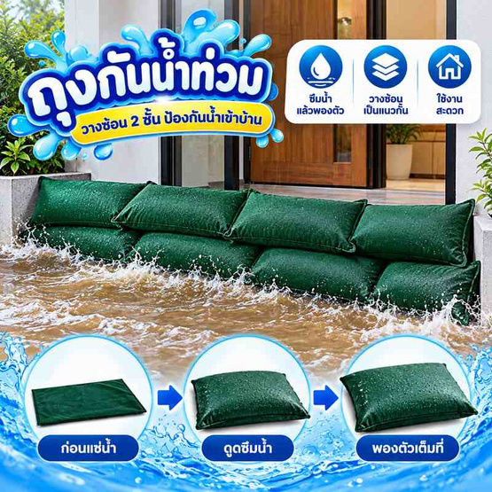 Snowsolution ถุงดูดซับน้ำ 60x40 (แพ็ค 2 ชิ้น)