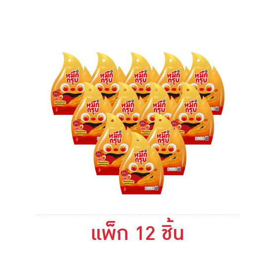 หมึกกรุบ เส้นบุกปรุงรสผัดไข่เค็มสูตรเผ็ด 50 กรัม (แพ็ก 12 ชิ้น)