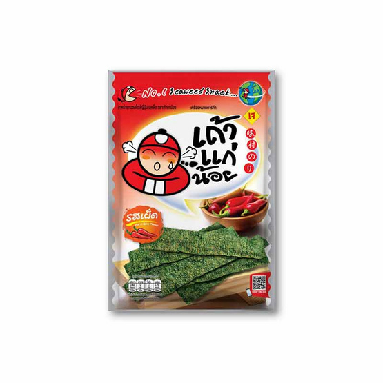 เถ้าแก่น้อย สาหร่ายทอด รสเผ็ด 26 กรัม (แพ็ก 6 ชิ้น)