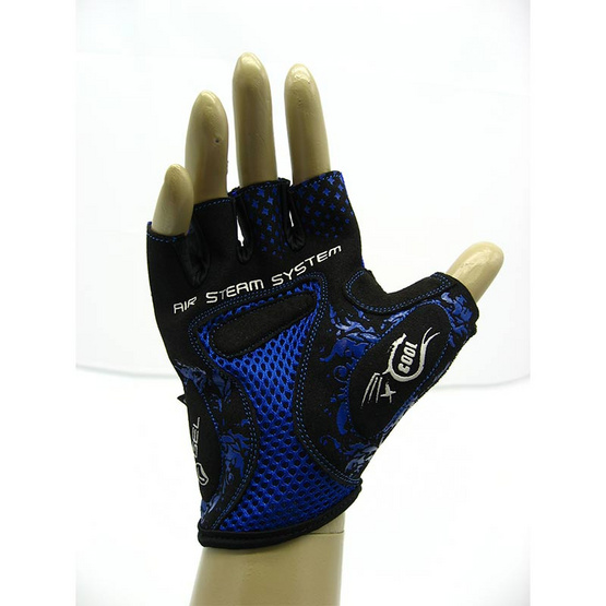 Thai Sports ถุงมือจักรยาน CG-3001 BLUE วัสดุผ้า LYCRA มีเจลซัพพอร์ต ไซส์ L รหัสสินค้า E3XT1114BLL