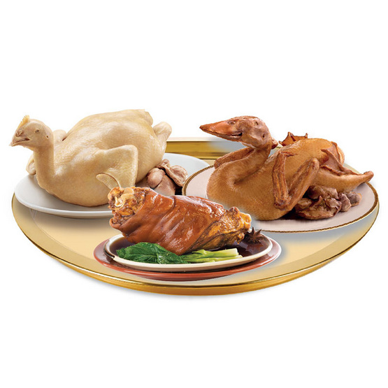 ชุดไหว้ซาแซ (ไก่/เป็ด/ขาหมู) ชุดไหว้ซาแซ (ไก่/เป็ด/ขาหมู)