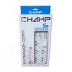 Champ ปลั๊กไฟเซฟตี้ 5 ช่อง / เบรคเกอร์ / 1 สวิตซ์ / 3 เมตร รุ่น cs-tis 351/3 m