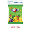 ซูกัส จัมโบ้ ลูกอมกลิ่นผลไม้แบบถุง 45 กรัม (แพ็ก 12 ถุง)