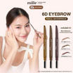 Mille ดินสอเขียนคิ้ว 6D Eyebrow Pencil Waterproof 2 กรัม #02 Dark Brown