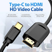 Vention สายแปลงสัญญาณ Type-C To HDMI Cable