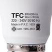 TFC หลอด LED A60 ECO 8 วัตต์ ขั้ว E27 แสงวอร์มไวท์ / 2ชิ้น