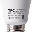 TFC หลอด LED A60 14 วัตต์ ขั้ว E27 แสงวอร์มไวท์