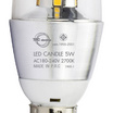 TFC หลอด LED CANDLE 5 วัตต์ ขั้ว E14 แสงเดย์ไลท์ -ขาว