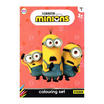 หนังสือ Set Minions กระเป๋าสมุดระบายสี+สีเมจิก+สติ๊กเกอร์โฟม (ปกชมพู)