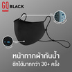 GQWhite หน้ากากผ้ากันน้ำ สีดำ ไซส์หมี XXL