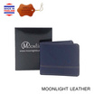 MOONLIGHT กระเป๋าสตางค์หนังแท้ รุ่น Flash ไซส์เล็ก สีน้ำเงิน