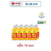 ดับเบิ้ลซี รสส้มและเสาวรส 160 มล. (แพ็ก 10 ขวด)