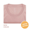 M2S Lifestyle เสื้อยืดคอกลมชาย ชมพูอ่อน