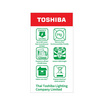 Toshiba หลอดไฟ LED A-Bulb 8W CW แพ็กคู่