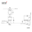 Cotto สุขภัณฑ์สองชิ้น รุ่น C13330 Sella 3/4.5 ลิตร