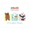 VS ผ้าพันคอ We Bare Bears ขาว