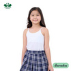 ห่านคู่ เสื้อสายเดี่ยว เด็กหญิง สีขาว Junior Collection