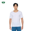ห่านคู่ เสื้อยืดผู้ชาย คอกว้าง สีขาว รุ่น Classic แพ็ก 3 ตัว