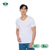 ห่านคู่ เสื้อยืดผู้ชาย คอวี สีขาว รุ่น Classic แพ็ก 3 ตัว