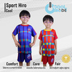 ชุดกีฬาเด็ก Sport Hiro (Cool) สำหรับเด็ก 4-10 ปี ลาย ISAN สีน้ำเงิน