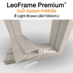 Leowood วงกบ Leo Frame Premium ไม้สังเคราะห์ สี Light Brown ภายนอก