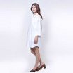 ALL BEAUTE Notty Dress Shirt เดรสเชิ้ตสีขาว ทรง Over Size แขน 5 ส่วน