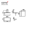 Cotto ชุดที่ใส่กระดาษชำระแม่เหล็กพร้อมฐาน รุ่น CT0315(HM) แมกนีโต (ไม่ต้องเจาะ)